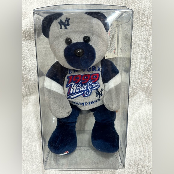 1999 Team ML NY Yankees World Series Champions Beanie Bear - Picture 4 of 9